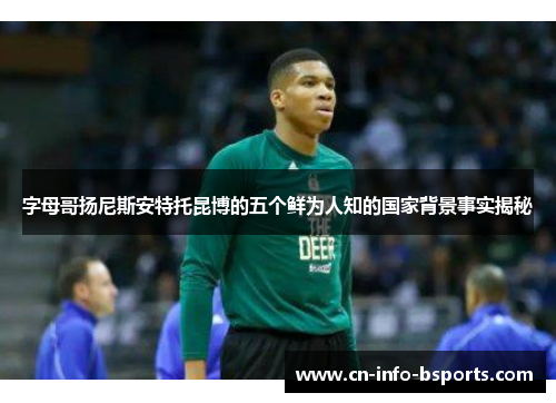 字母哥扬尼斯安特托昆博的五个鲜为人知的国家背景事实揭秘